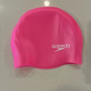 NEW Speedo Pink Silicone Swim Cap